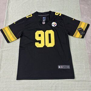 Nfl T J Watt # Pittsburgh Steelers Player 90 Black Jersey